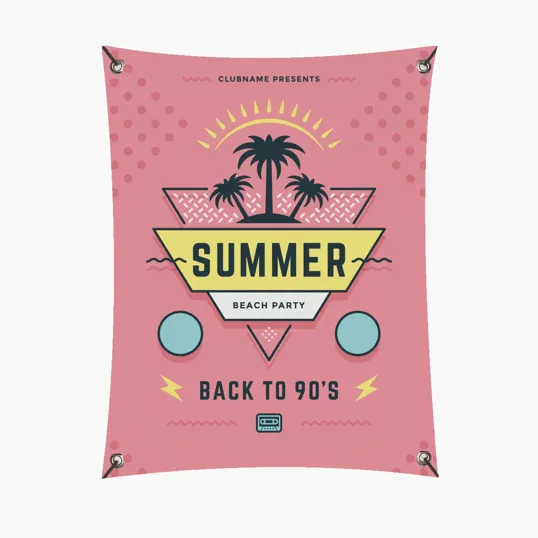 5'x3' Vinyl Banner with Hems & Grommets