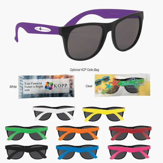 Youth Rubberized Sunglasses with UV400 Lenses