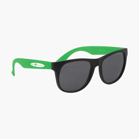 Youth Rubberized Sunglasses with UV400 Lenses — view 4