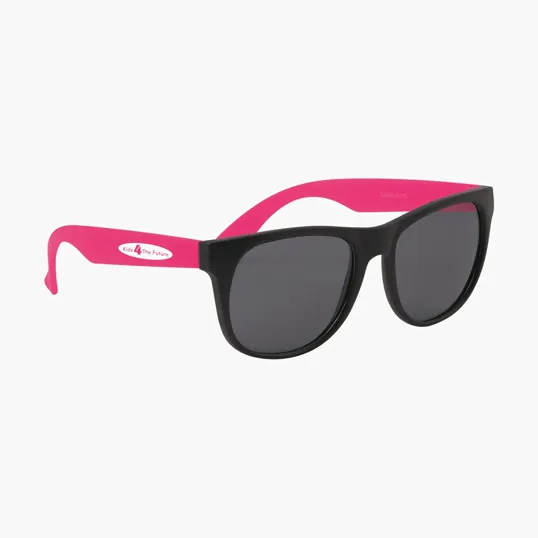 Youth Rubberized Sunglasses with UV400 Lenses — view 6