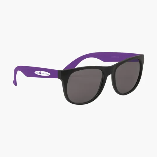 Youth Rubberized Sunglasses with UV400 Lenses — view 7