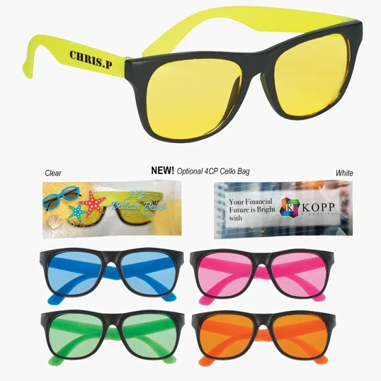 Tinted Lenses Rubberized Sunglasses
