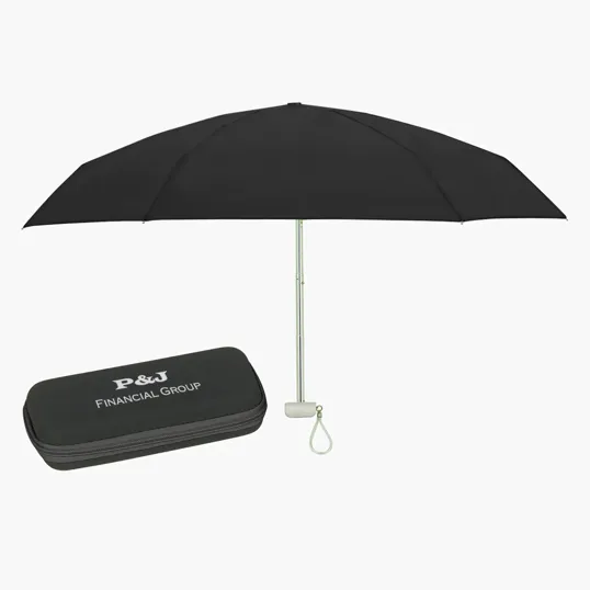 Arc Telescopic Folding Travel Umbrella with EVA Case