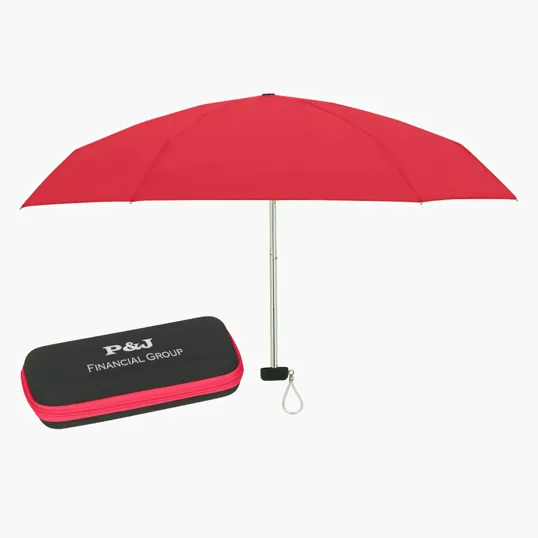 Arc Telescopic Folding Travel Umbrella with EVA Case — view 5