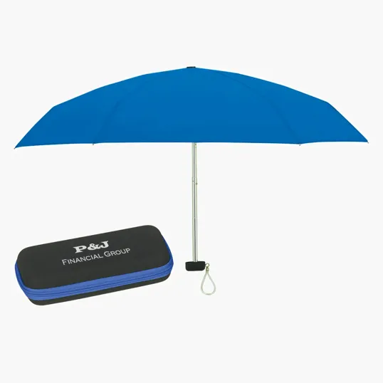 Arc Telescopic Folding Travel Umbrella with EVA Case — view 6