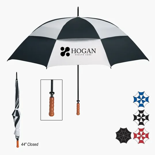 68" Arc Windproof Vented Umbrella — view 2