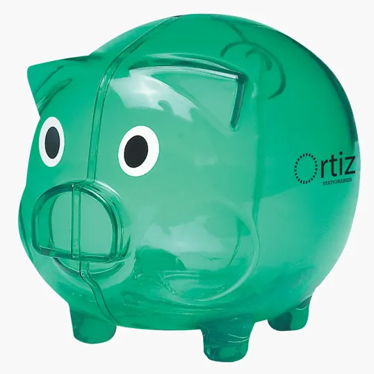 Plastic Piggy Bank — view 3