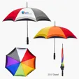 46" Arc Rainbow Umbrella with Automatic Open — view 2