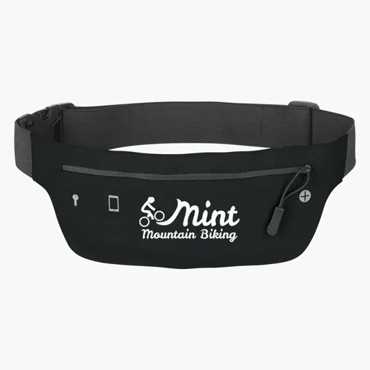 Running Belt Fanny Pack with Zippered Pockets — view 4