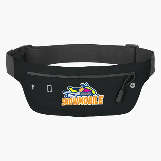 Running Belt Fanny Pack with Zippered Pockets