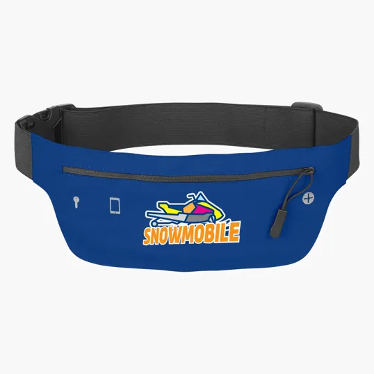 Running Belt Fanny Pack with Zippered Pockets — view 3