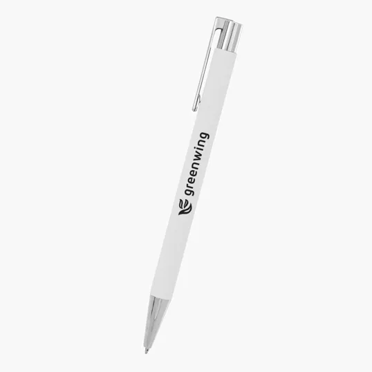Beatrix Rubberized Aluminum Plunger Pen — view 5