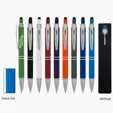 Quilted Stylus Pen with Rubberized Recycled Aluminum Body