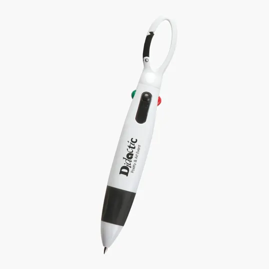 Quatro Carabiner Pen, 4 Ink Colors