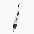 Quatro Carabiner Pen, 4 Ink Colors