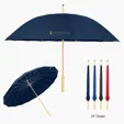 46" Arc Umbrella with 100% RPET Canopy & Bamboo Handle — view 2