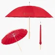 46" Arc Umbrella with 100% RPET Canopy & Bamboo Handle