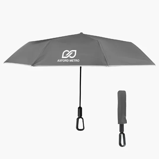 46" Arc Reflective Umbrella with Carabiner Handle — view 7