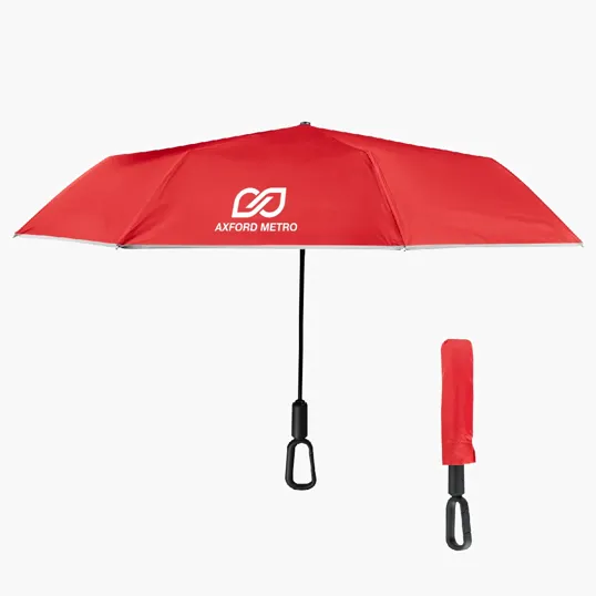 46" Arc Reflective Umbrella with Carabiner Handle — view 8