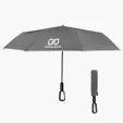 46" Arc Reflective Umbrella with Carabiner Handle — view 7
