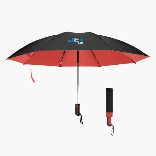 46" Arc Two-Tone rPET Inversion Umbrella — view 2