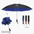 46" Arc Two-Tone rPET Inversion Umbrella — view 4