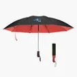 46" Arc Two-Tone rPET Inversion Umbrella — view 2