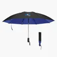 46" Arc Two-Tone rPET Inversion Umbrella — view 3