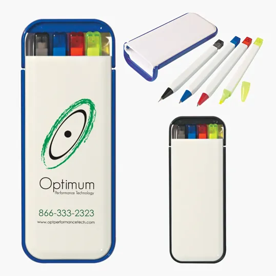 4-In-1 Writing Set with Mechanical Pencil, Highlighter, and 2 Ballpoint Pens — view 5