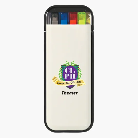 4-In-1 Writing Set with Mechanical Pencil, Highlighter, and 2 Ballpoint Pens