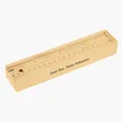 12-Piece Colored Pencil Set in Wooden Ruler Box