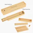 12-Piece Colored Pencil Set in Wooden Ruler Box — view 2