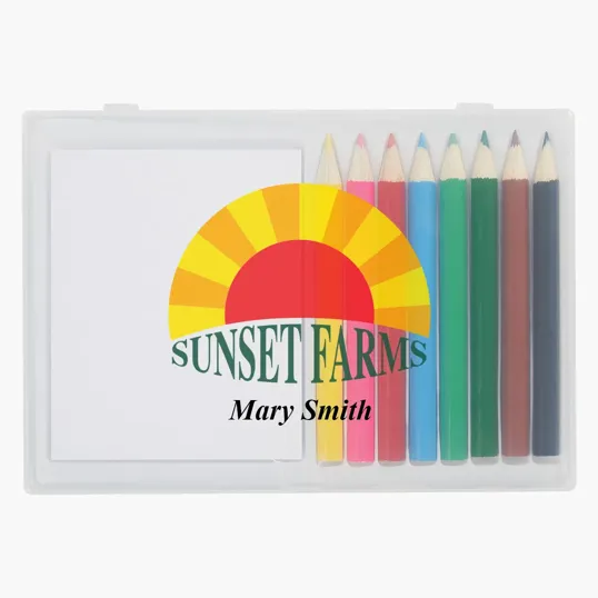 8-Piece Colored Pencil Art Set in Case — view 2