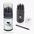 Blackwood 12-Piece Colored Pencil Set in Tube with Sharpener