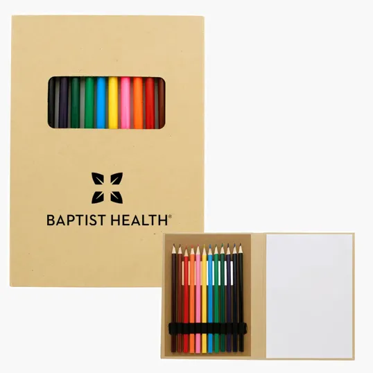 13-Piece Drawing Set with Colored Pencils and Sketch Pad