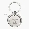 Circular Metal Key Tag — view 2
