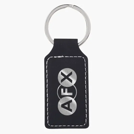 Belvedere Stitched Key Tag with Split Ring — view 2