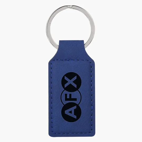 Belvedere Stitched Key Tag with Split Ring — view 3