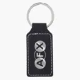 Belvedere Stitched Key Tag with Split Ring — view 2