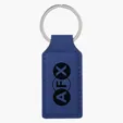 Belvedere Stitched Key Tag with Split Ring — view 3