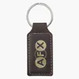 Belvedere Stitched Key Tag with Split Ring — view 4