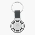 Circular Metal Spinner Key Tag