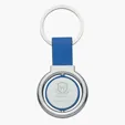 Circular Metal Spinner Key Tag — view 2