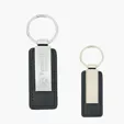 Leatherette Key Tag with Split Ring