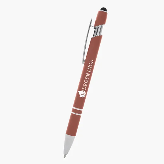 Lexington Incline Stylus Pen, Rubberized Aluminum — view 3