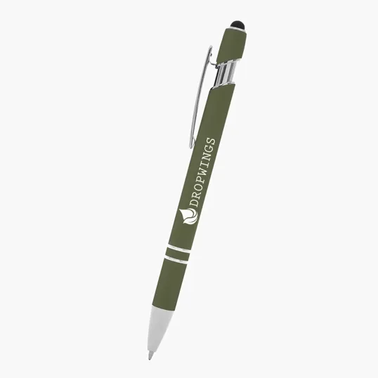 Lexington Incline Stylus Pen, Rubberized Aluminum — view 4