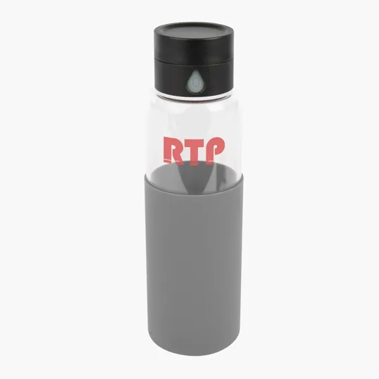 20 oz. Hydro Glass Bottle with Silicone Sleeve — view 3