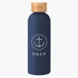 Blair Recycled Stainless Steel Bottle with Bamboo Lid, 17 oz — view 8