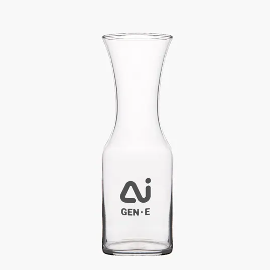 Clear Glass Carafe, 34 Oz. — view 2