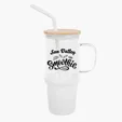 Evelyn Glass Tumbler with Handle, 32 oz — view 6